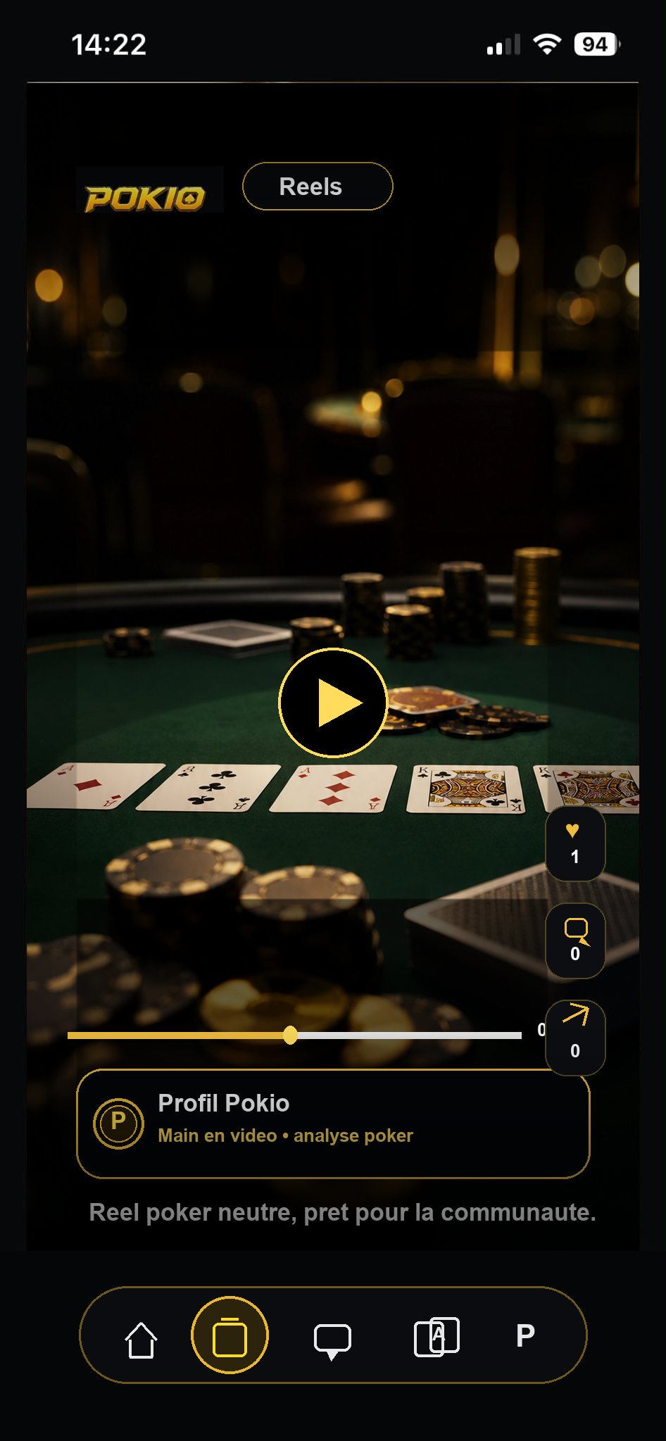 Reels vidéo poker Pokio