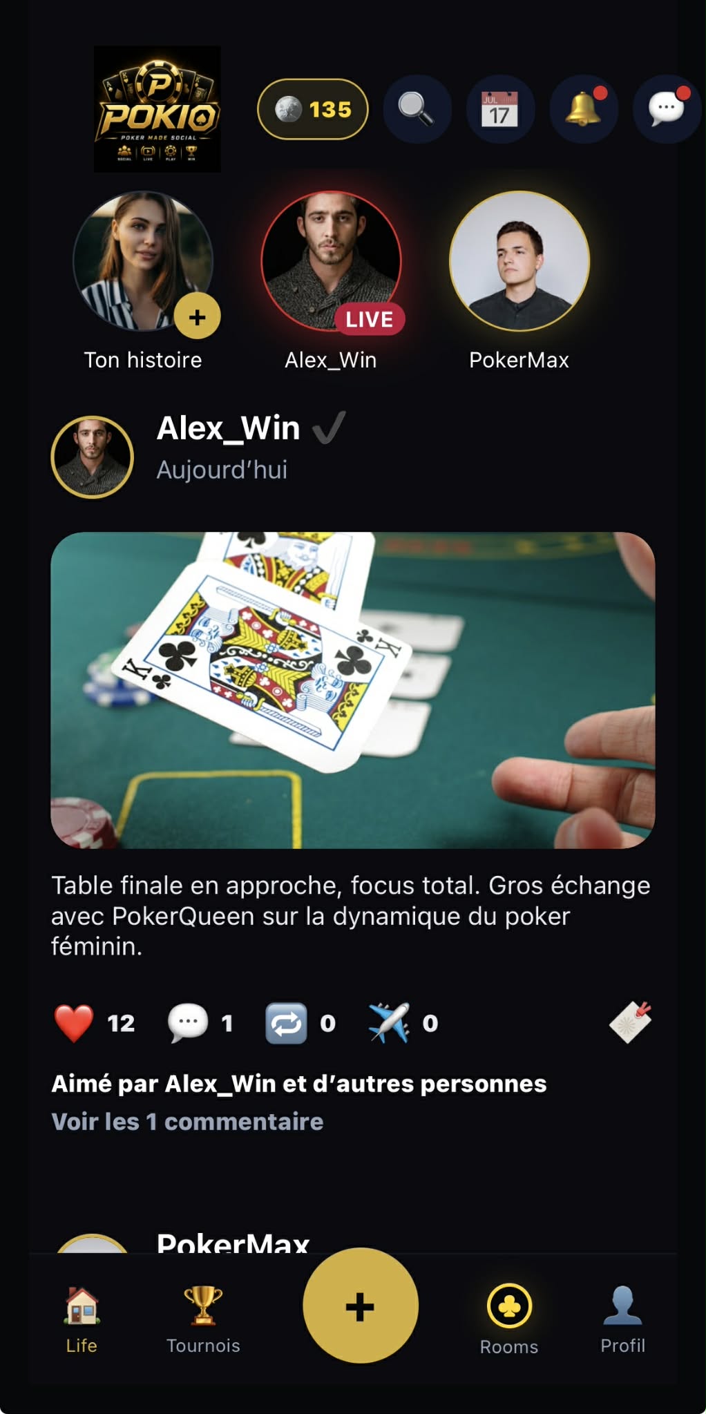 Application Pokio Feed